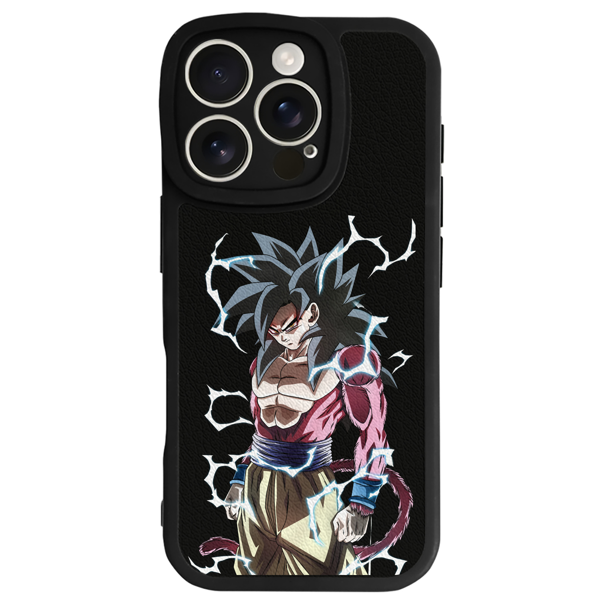 （画像用） ドラゴンボール 孫悟空（そん ごくう）Son Goku カカロット DRAGON BALL Kakarotto 【iPhone 16シリーズ対応】シリコンスマホケース（レザー調） 材質：シリコン
